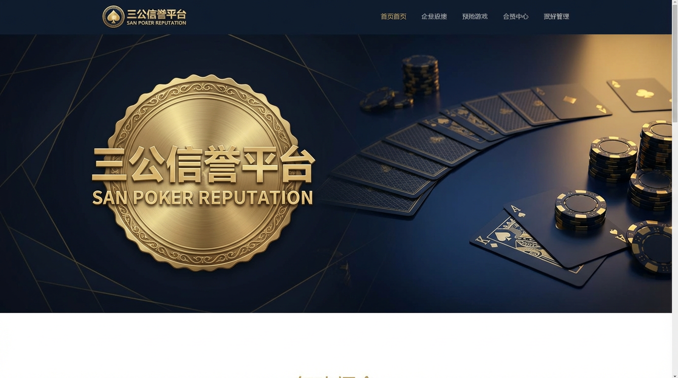 三公信誉平台 - 正规三公平台与靠谱三公网站